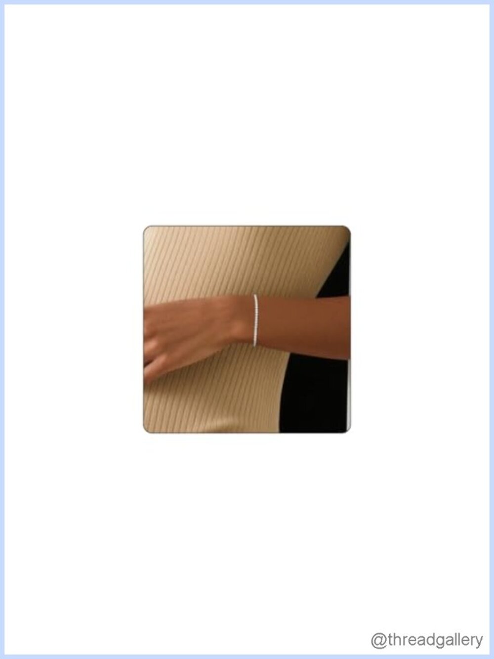 Adjustable Tennis Bracelet for Women, 14K Gold Plated CZ Dainty Chain, Prom